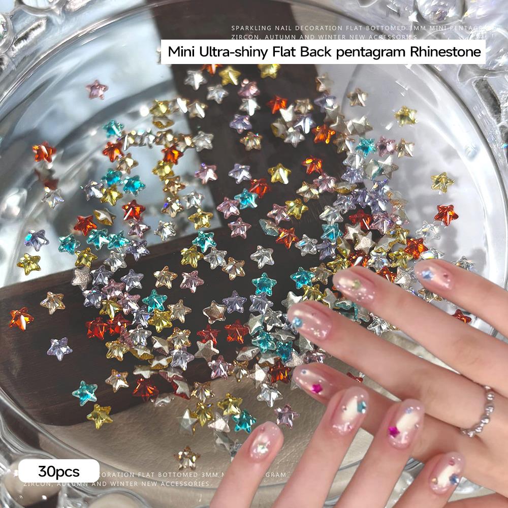 30Pcs 3D Five-pointed Star Zir - огляд і ціна Y2K Tech Accessories