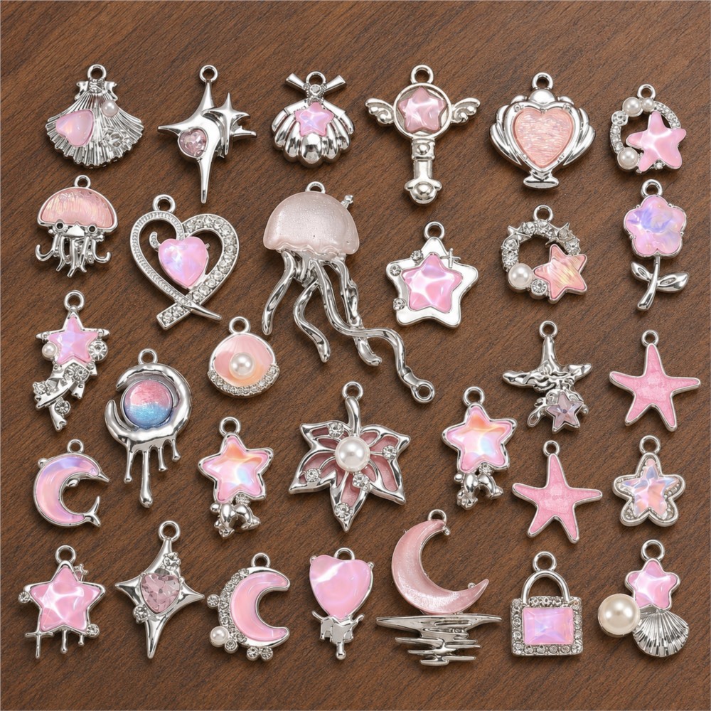 10Pcs Mix Y2K Styles Crystal G - огляд і ціна Y2K Tech Accessories