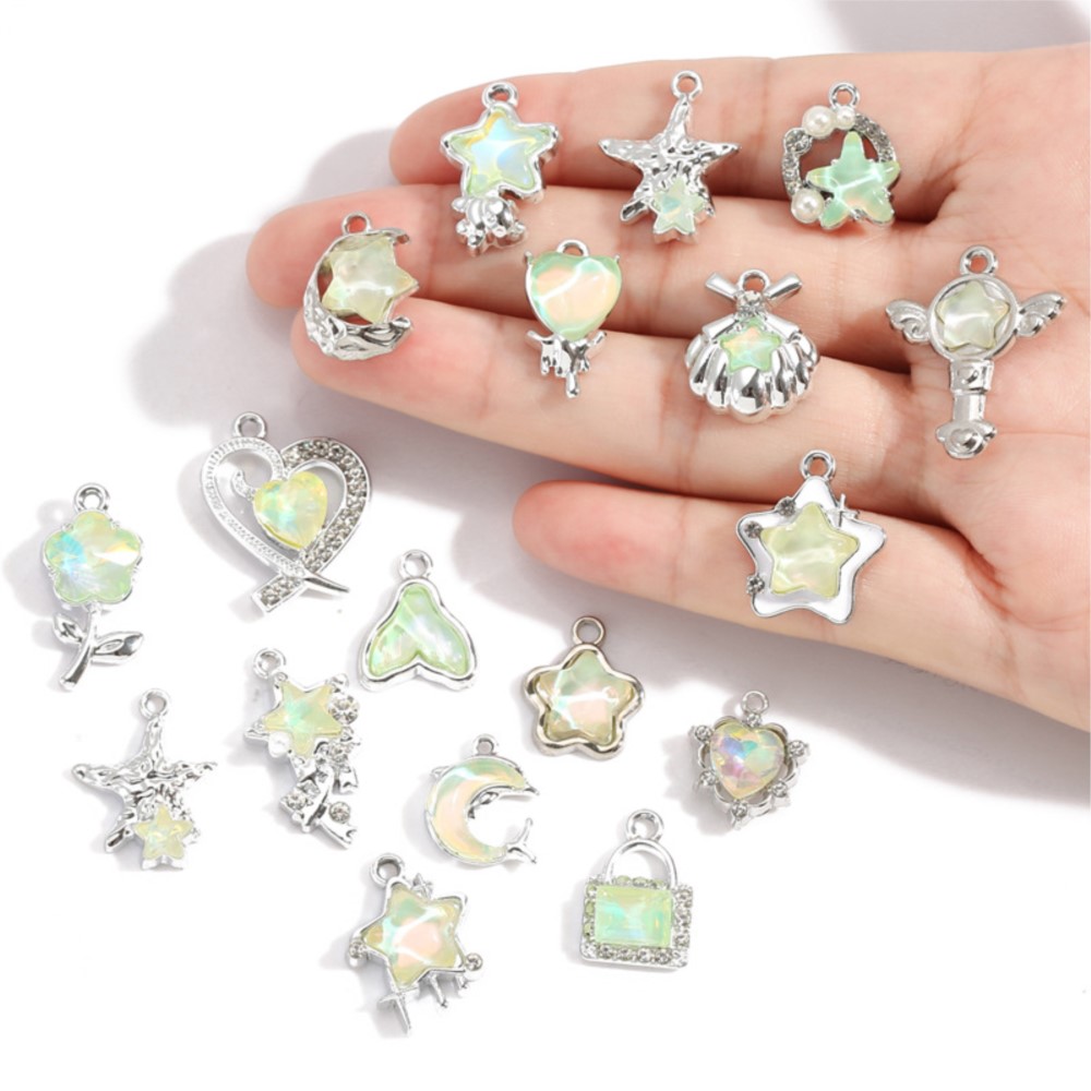 10Pcs Mix Y2K Styles Crystal G - огляд і ціна Y2K Tech Accessories
