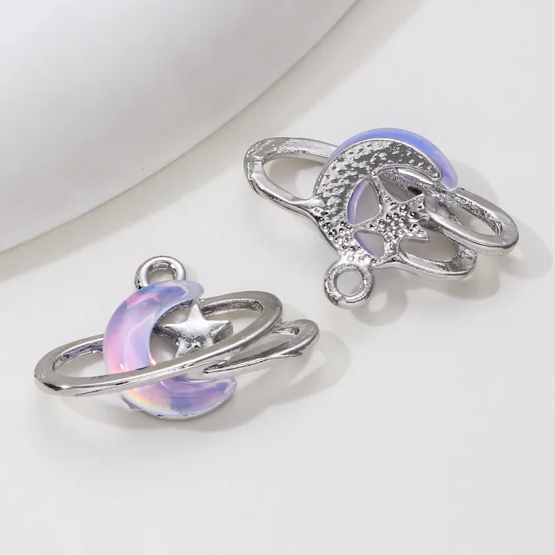 9pcs New Star Moon Enamel Char - огляд і ціна Y2K Tech Accessories