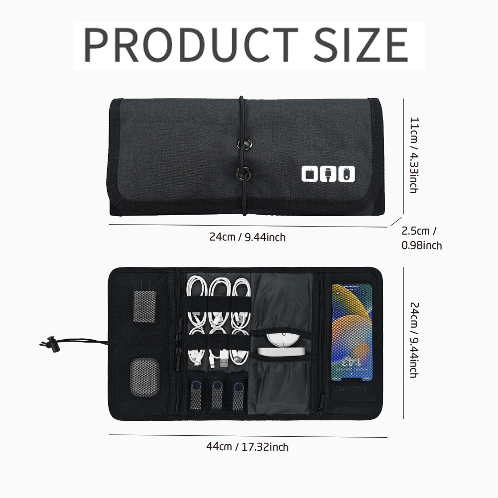 Tech Organizer Bag Cable Stora - огляд і ціна Tech Accessories Travel Organizer Pouch