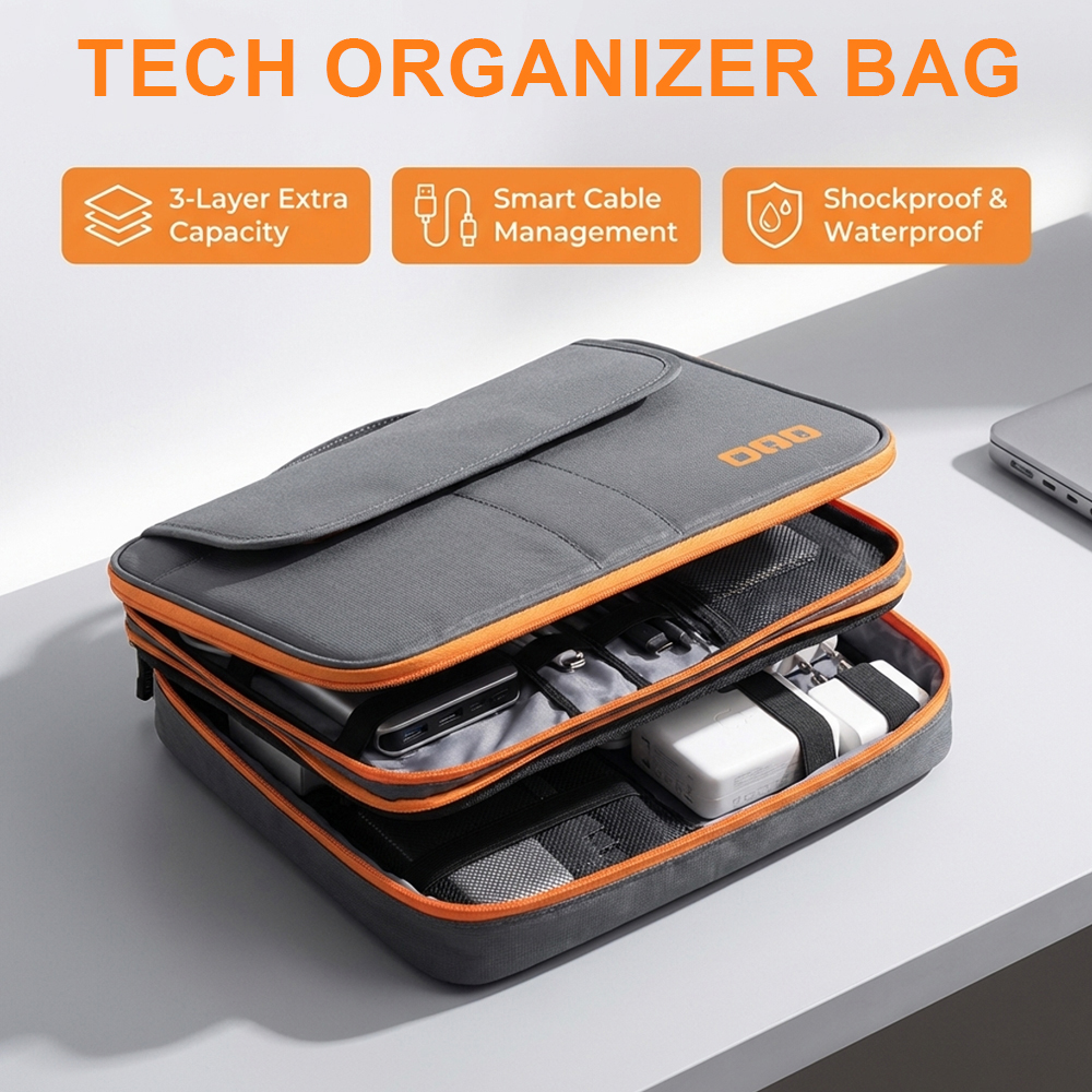 Large Capacity Tech Organizer  - огляд і ціна Tech Accessories Travel Organizer Pouch