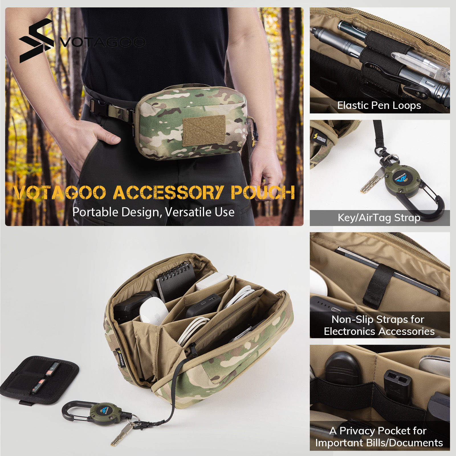 VOTAGOO Electronic Organizer T - огляд і ціна Tech Accessories Travel Organizer Pouch