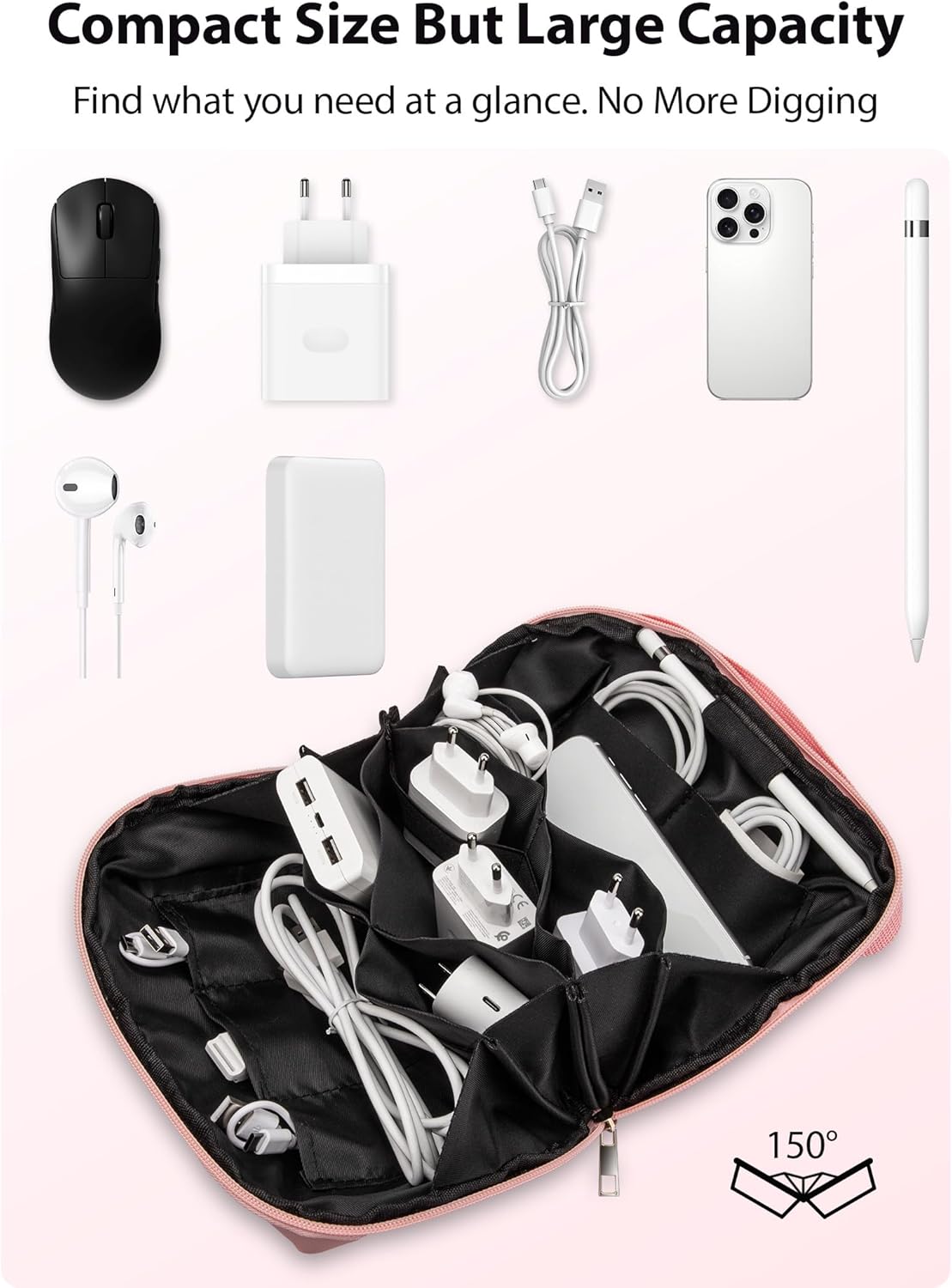 Large Capacity Backpack Organi - огляд і ціна Tech Accessories Travel Organizer Pouch