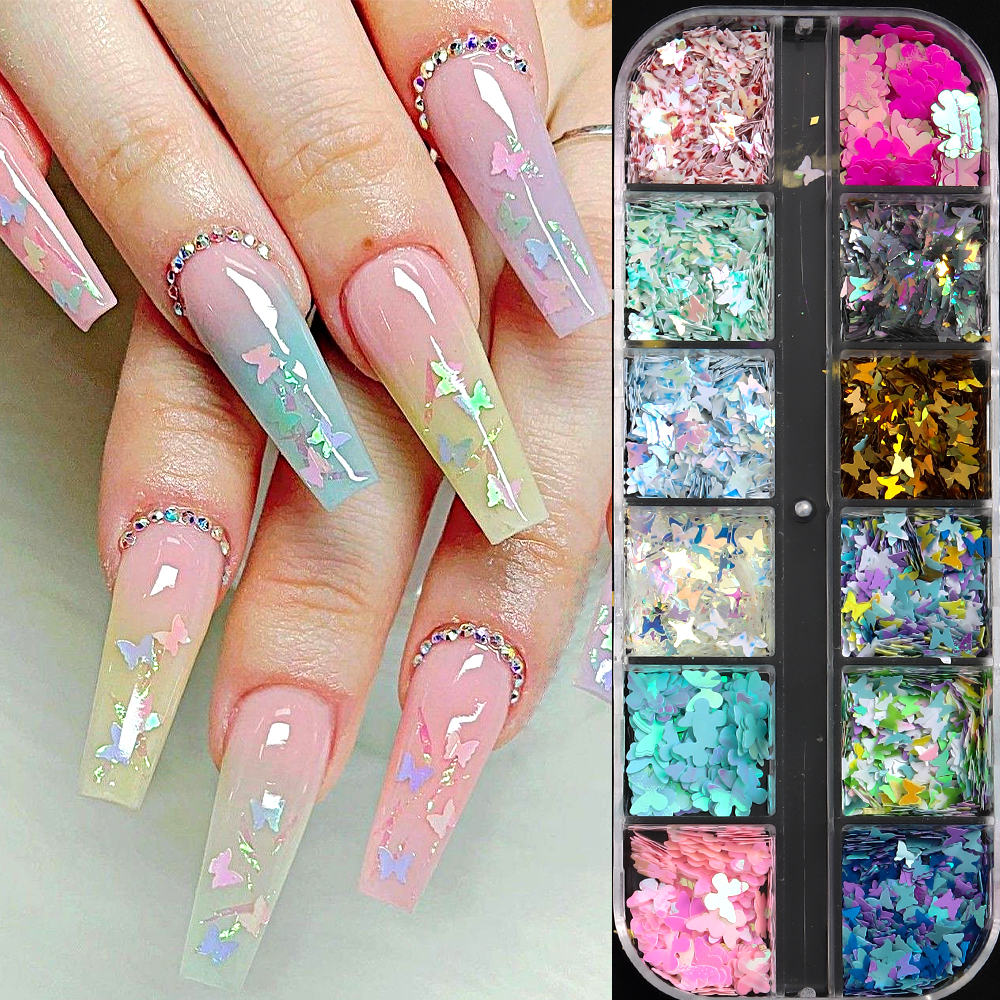 Holographic Butterfly Nail Seq - огляд і ціна Y2K Tech Accessories