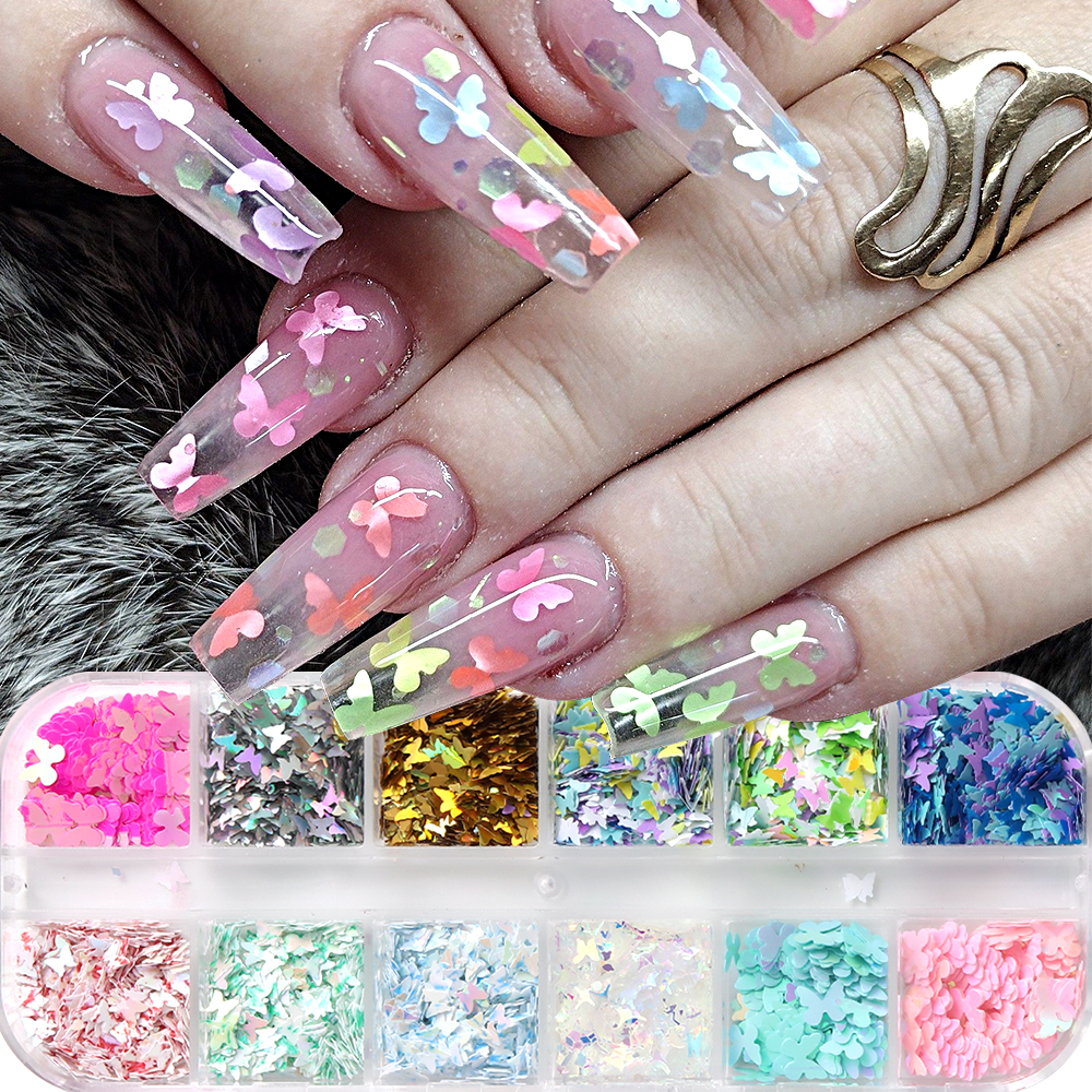 Holographic Butterfly Nail Seq - огляд і ціна Y2K Tech Accessories