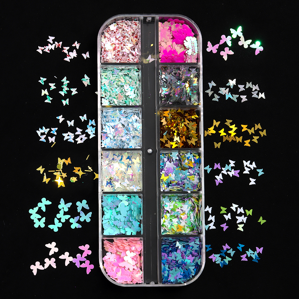 Holographic Butterfly Nail Seq - огляд і ціна Y2K Tech Accessories