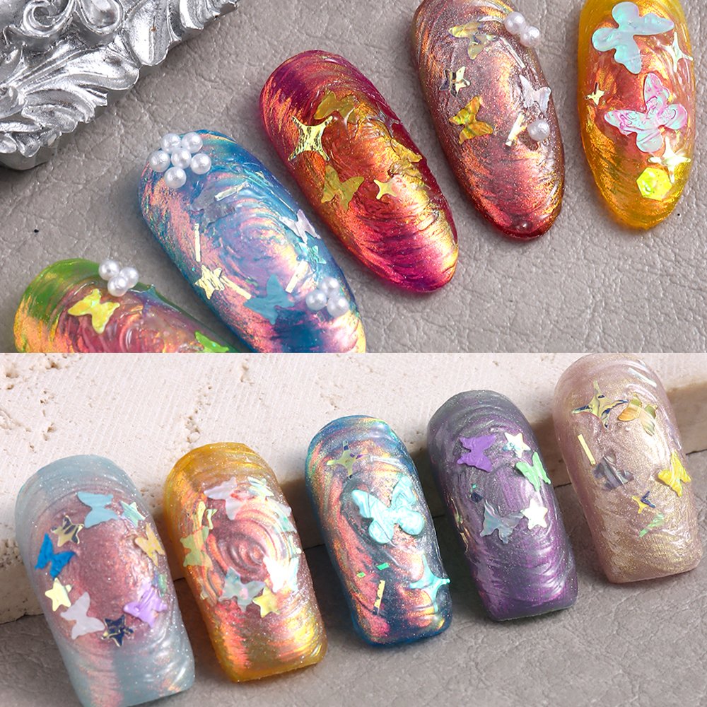 Holographic Butterfly Nail Seq - огляд і ціна Y2K Tech Accessories