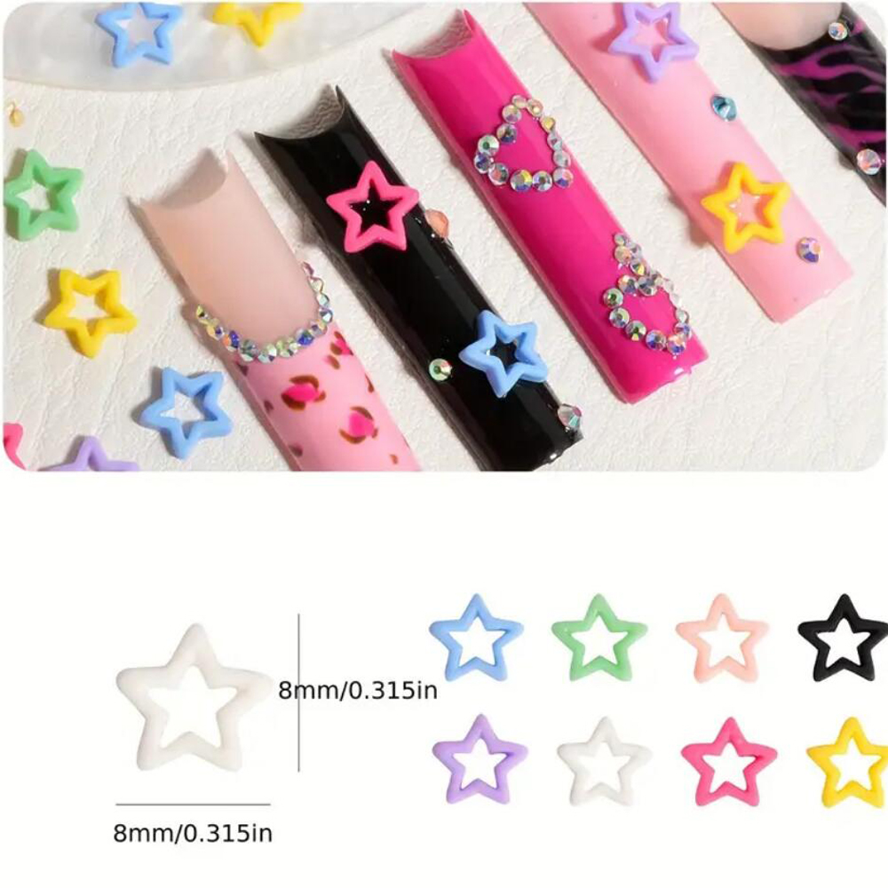 50/100Pcs Candy Color 8mm Holl - огляд і ціна Y2K Tech Accessories
