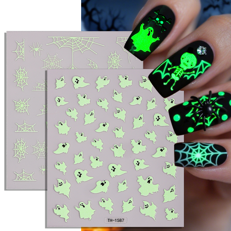 3D Halloween Nail Art Stickers - огляд і ціна Y2K Tech Accessories