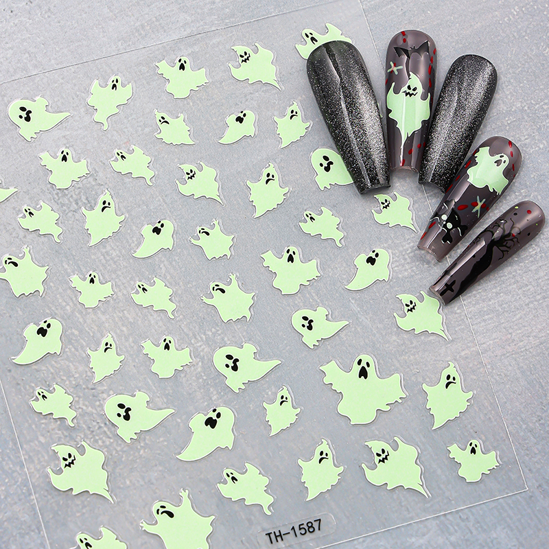3D Halloween Nail Art Stickers - огляд і ціна Y2K Tech Accessories