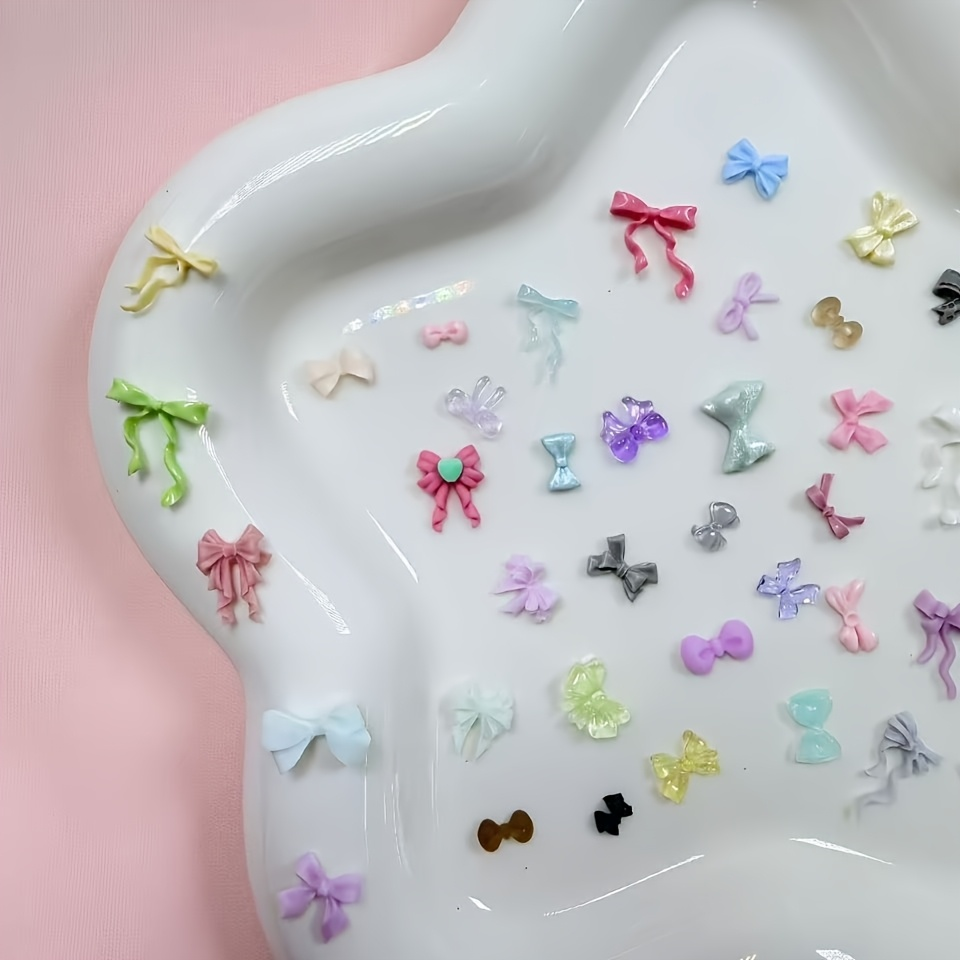 30g Mixed Mini Bow Resin Nail  - огляд і ціна Y2K Tech Accessories